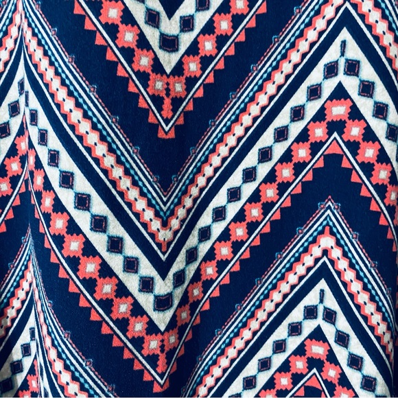 JAMIE & LAYLA Short Sleeves Round Neckline Geometric Print Midi Dress Sz L NWOT - Picture 10 of 10